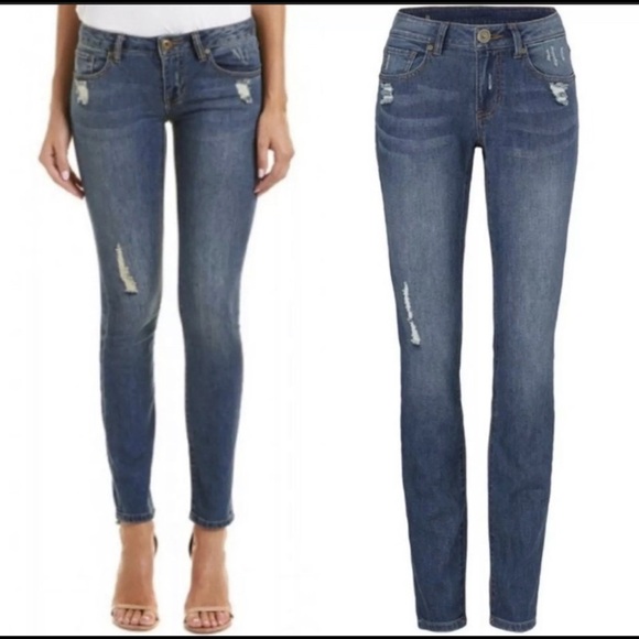 CAbi Denim - Cabi Curvy Skinny Distressed Jeans Style 5091 Sz 8